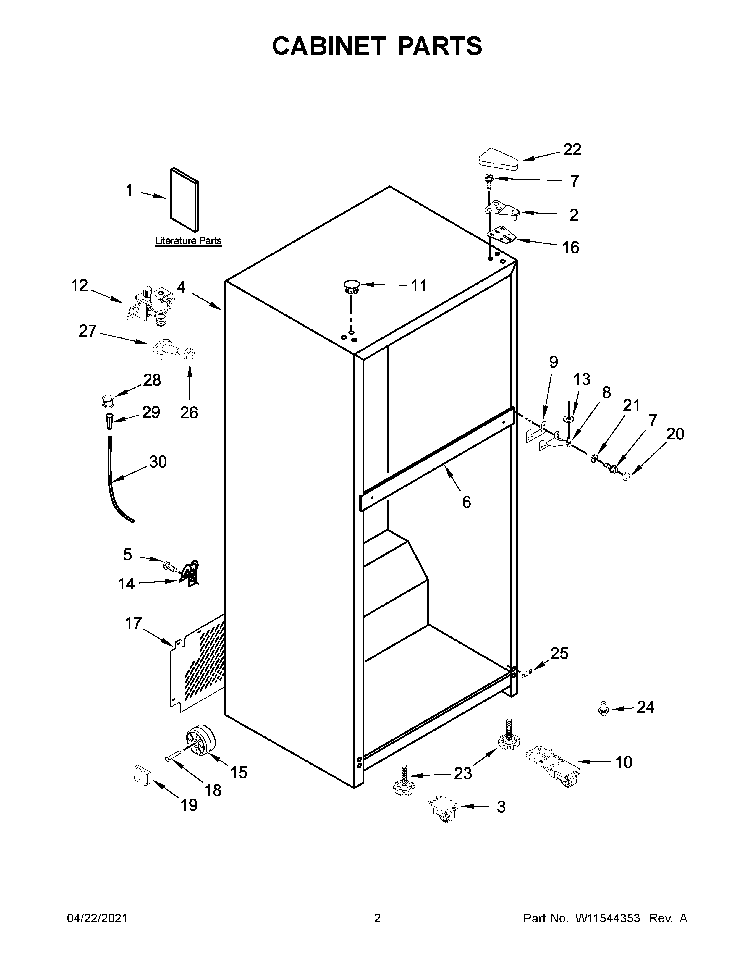 Cabinet parts