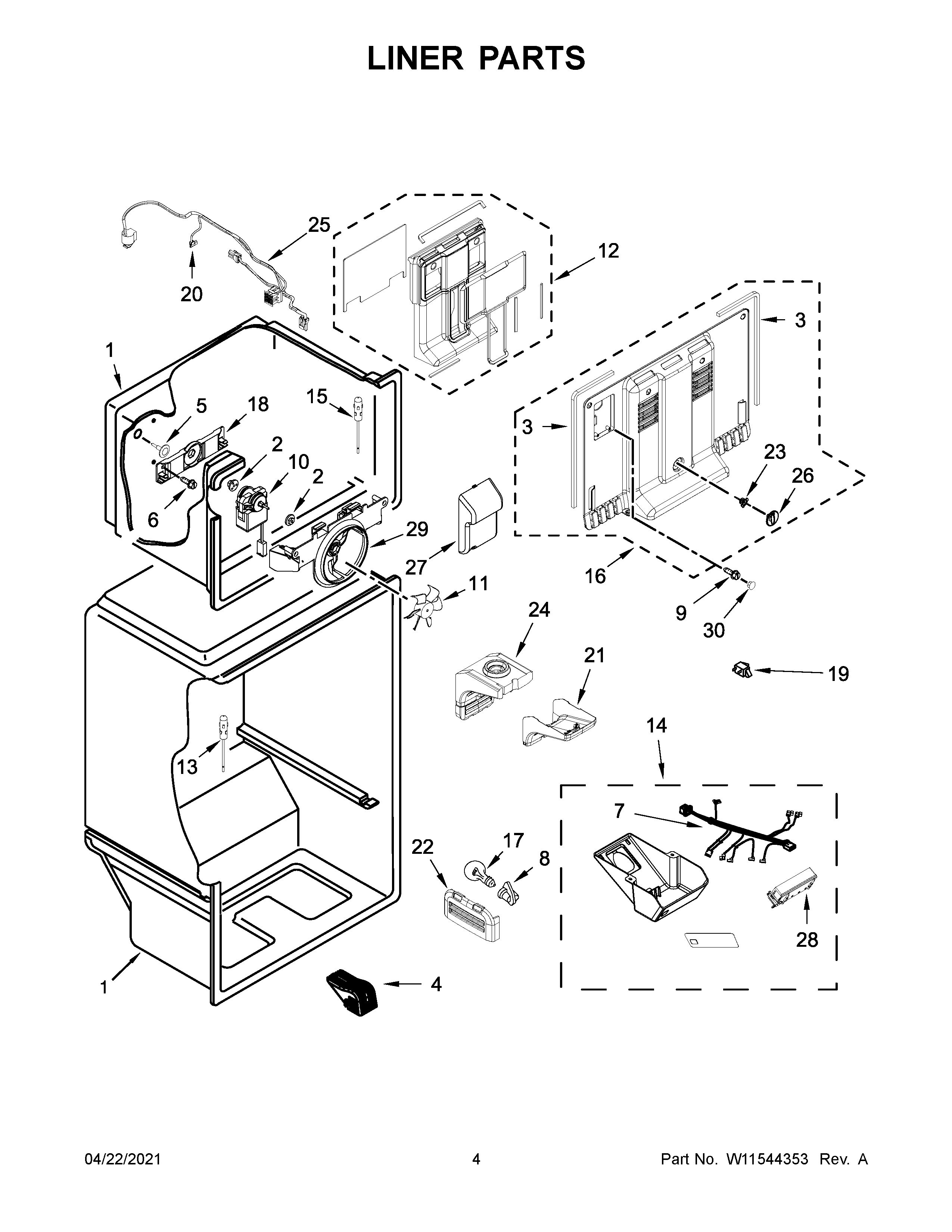 Liner parts