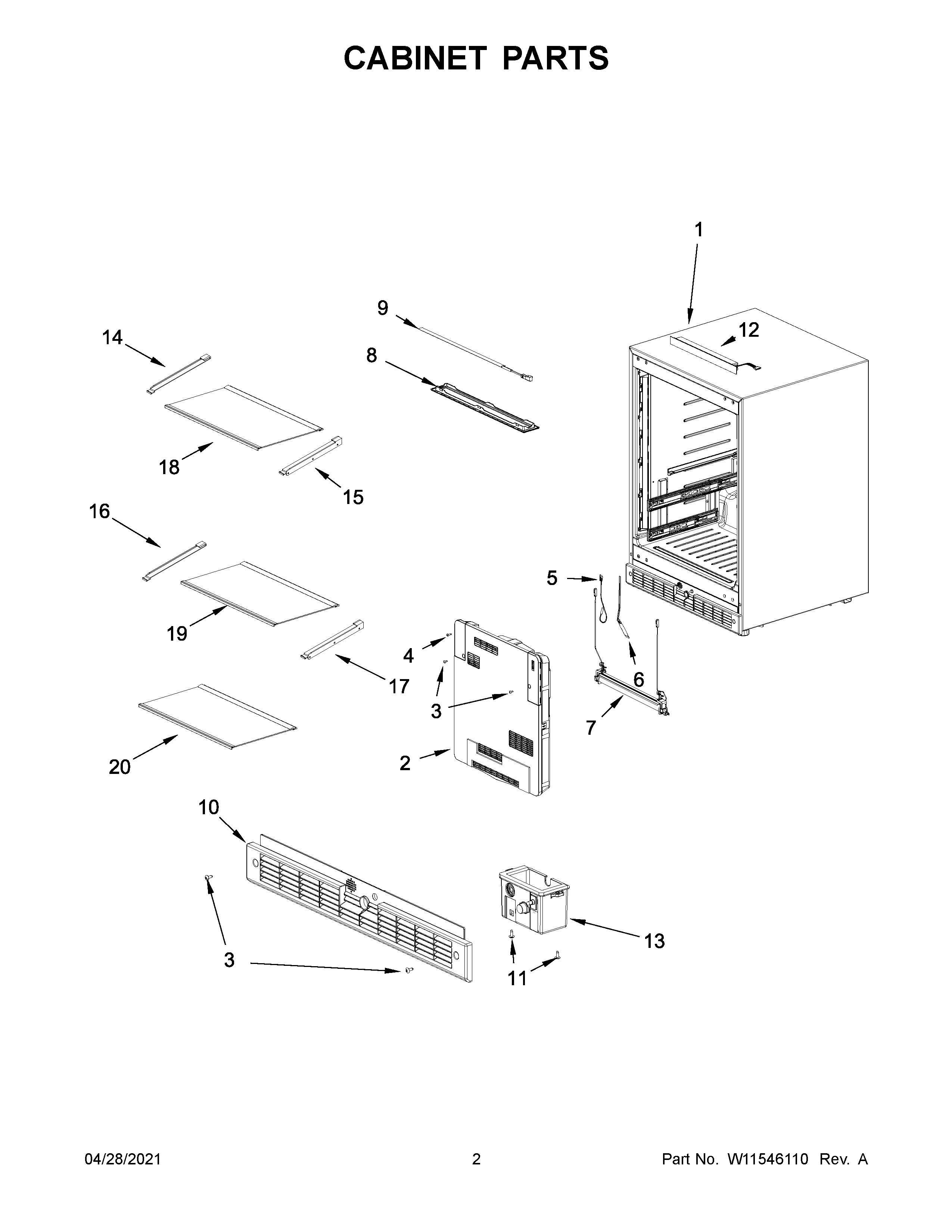 Cabinet parts