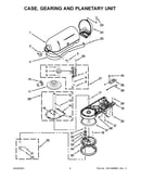 Case, gearing and planetary unit