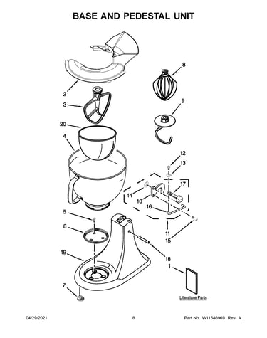 Base and pedestal unit