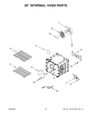 30" internal oven parts