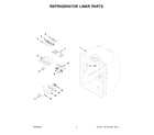 Whirlpool WRB322DMHV03 refrigerator liner parts diagram