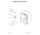 Amana ABB1924BRW03 refrigerator liner parts diagram