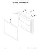 Freezer door parts
