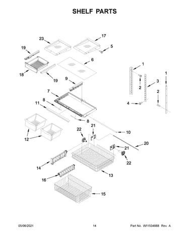 Shelf parts