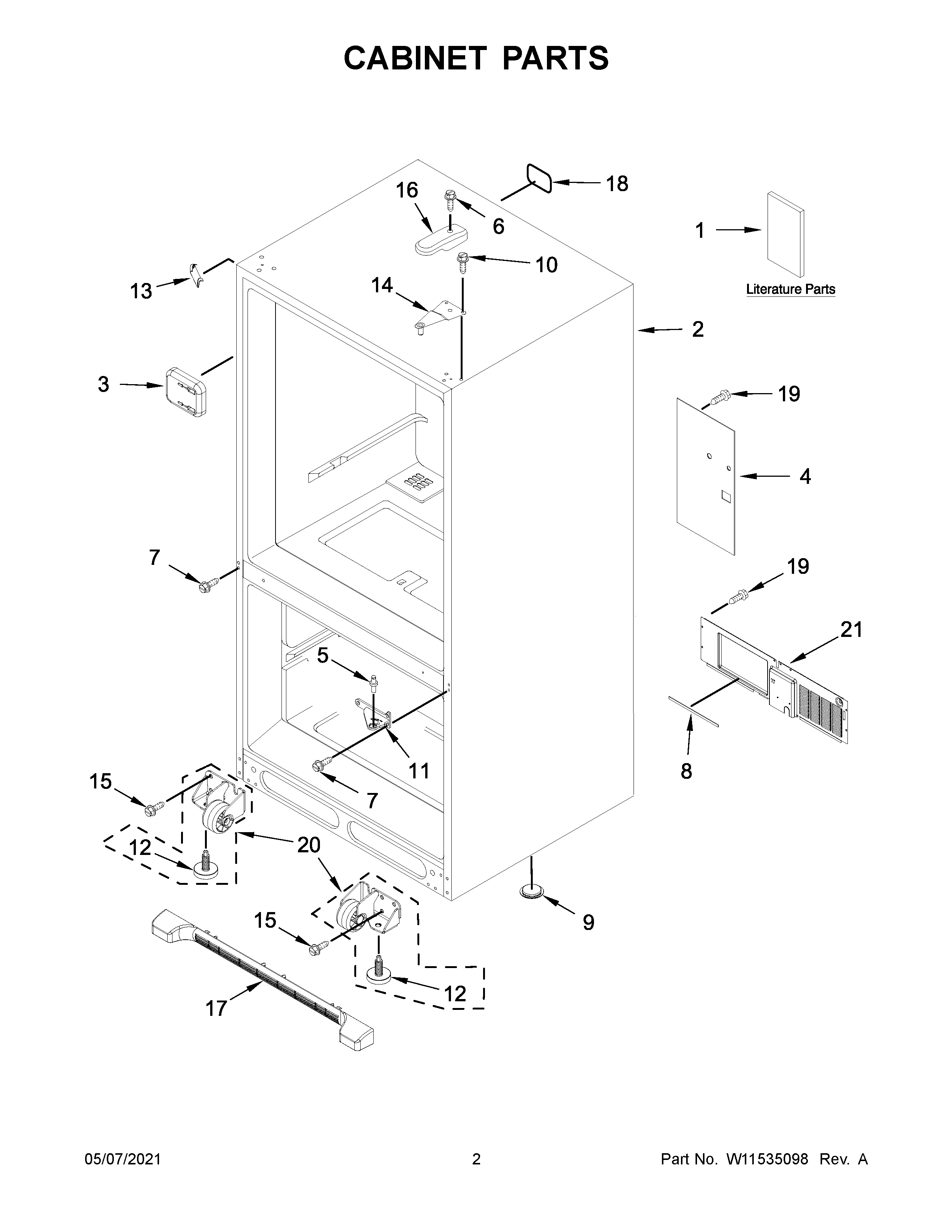 Cabinet parts