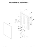 Refrigerator door parts