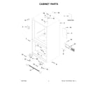 Whirlpool WRB329RFBM03 cabinet parts diagram