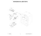 Whirlpool WRB329RFBM03 refrigerator liner parts diagram