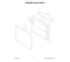 Whirlpool WRB329RFBM03 freezer door parts diagram