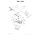 Whirlpool WRB329RFBM03 shelf parts diagram