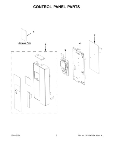 Control panel parts