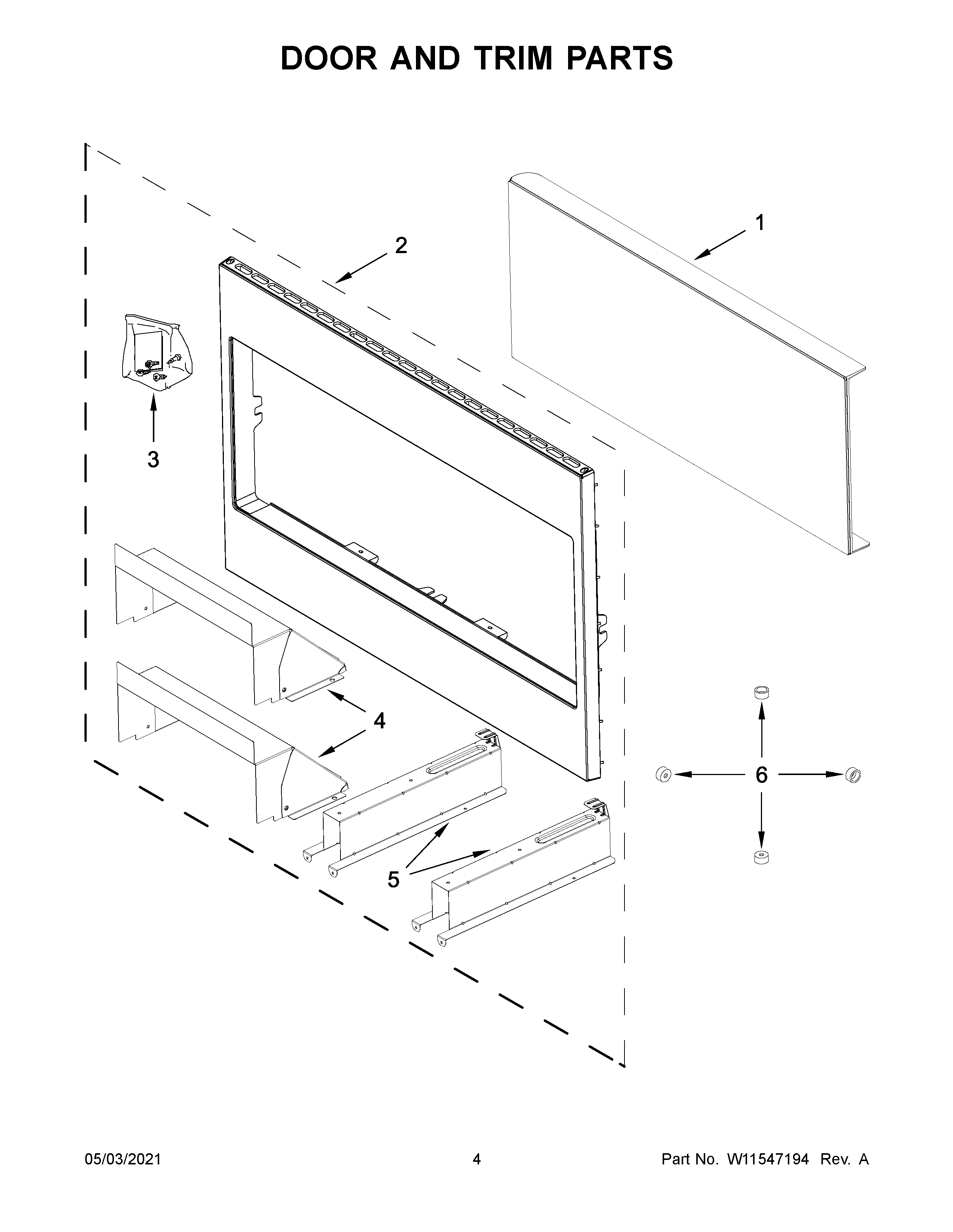 Door and trim parts