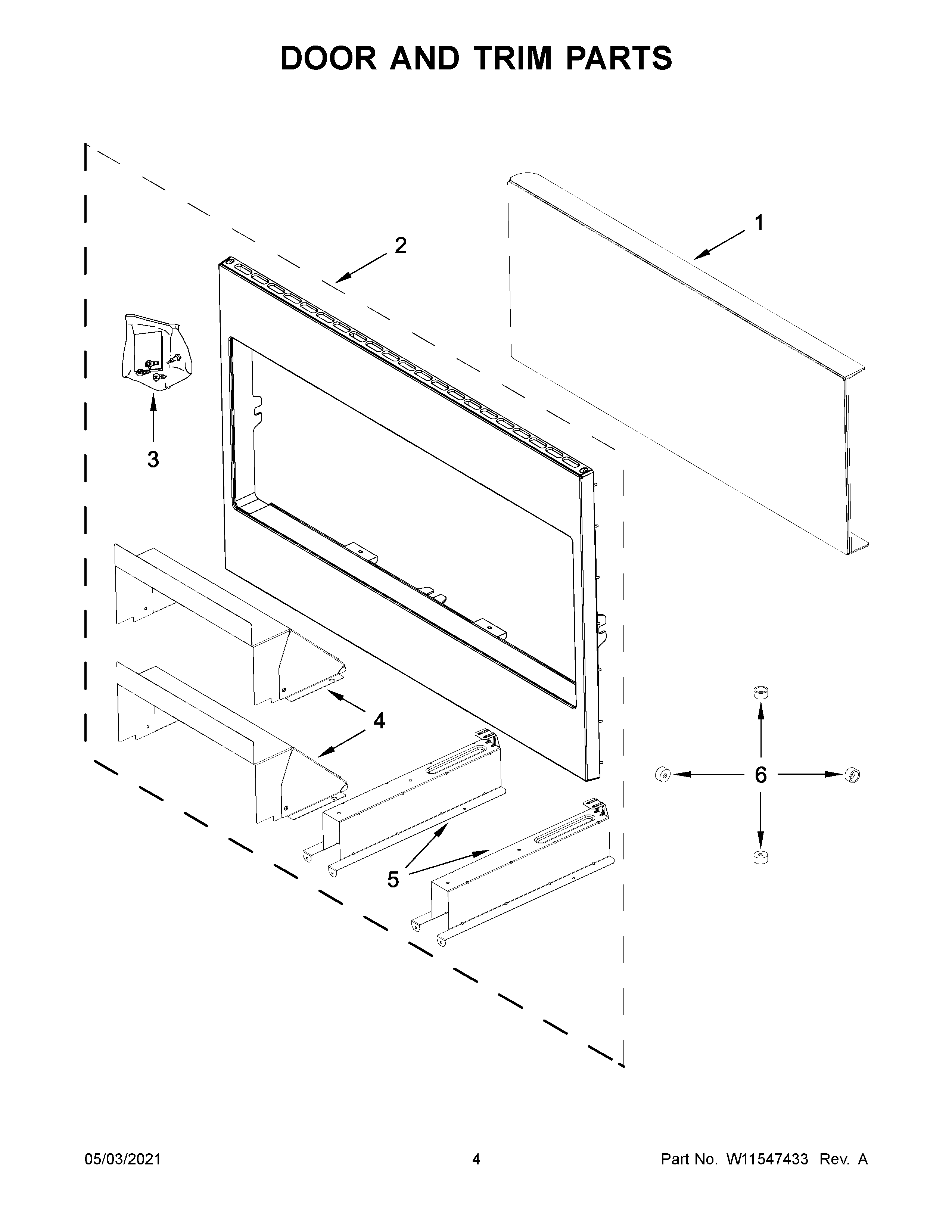 Door and trim parts