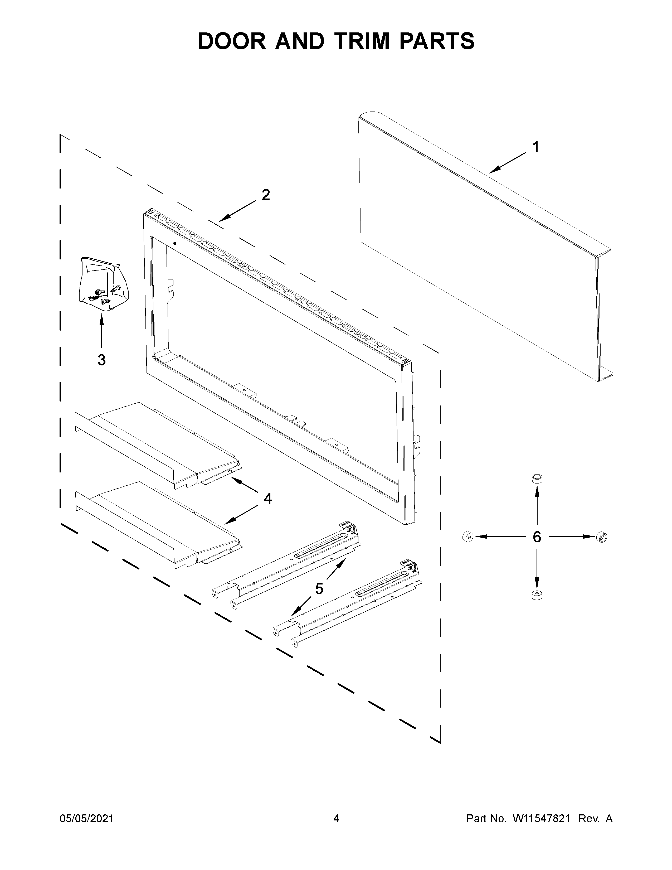 Door and trim parts