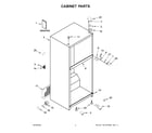 Whirlpool WRT138FZDW04 cabinet parts diagram