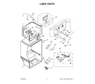 Whirlpool WRT138FZDW04 liner parts diagram