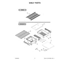 Whirlpool WRT138FZDW04 shelf parts diagram