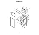 Whirlpool WRT138FZDW04 door parts diagram