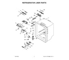 Whirlpool WRF535SWHV05 refrigerator liner parts diagram