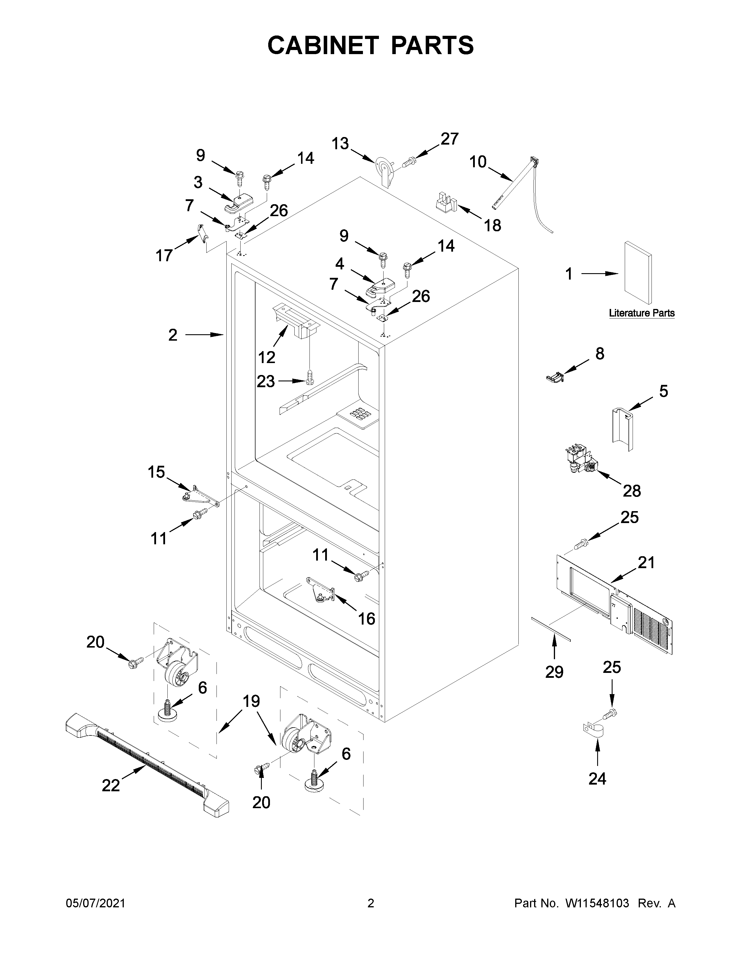 CABINET PARTS