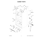 Whirlpool WRF535SWHW05 cabinet parts diagram