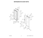 Whirlpool WRF535SWHW05 refrigerator door parts diagram