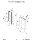 Refrigerator door parts
