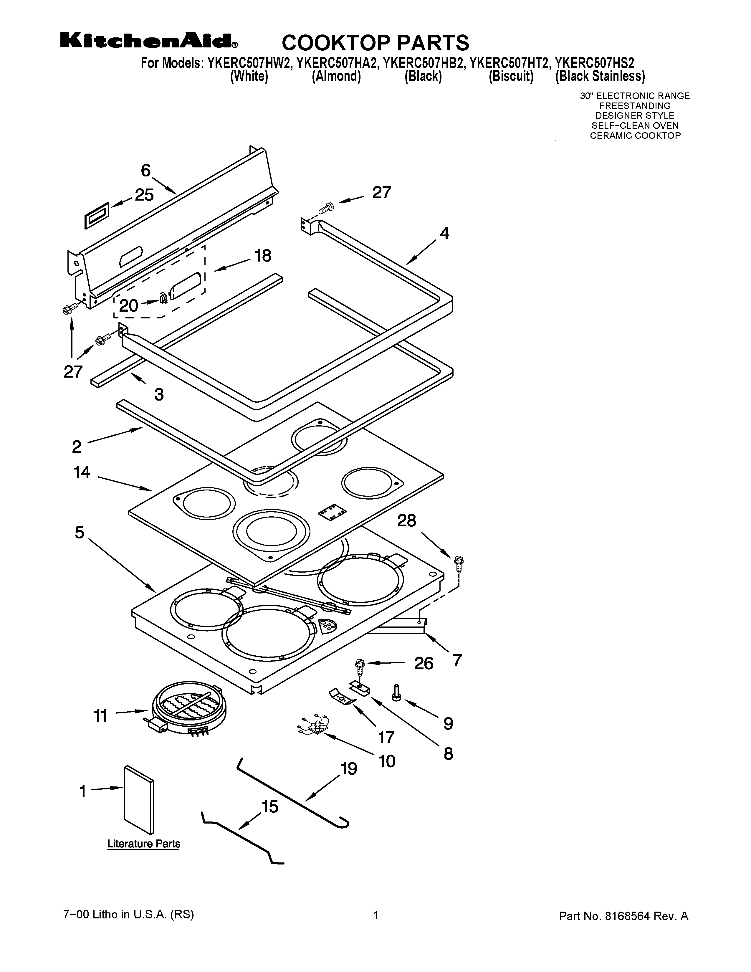 Cooktop parts