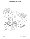 Freezer door parts