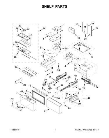 Shelf parts