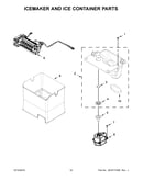 Icemaker and ice container parts