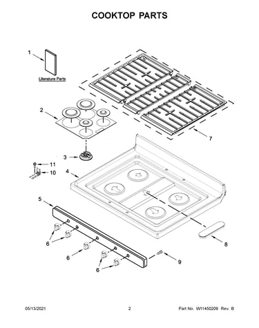 Cooktop parts