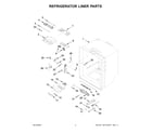 KitchenAid KRFF302EWH04 refrigerator liner parts diagram