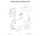 KitchenAid KRFF302ESS04 freezer liner and icemaker parts diagram