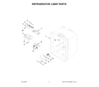 Whirlpool WRF535SMHZ06 refrigerator liner parts diagram