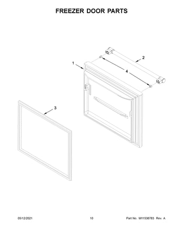 Freezer door parts