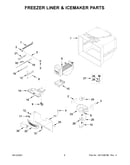 Freezer liner & icemaker parts