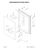 Refrigerator door parts