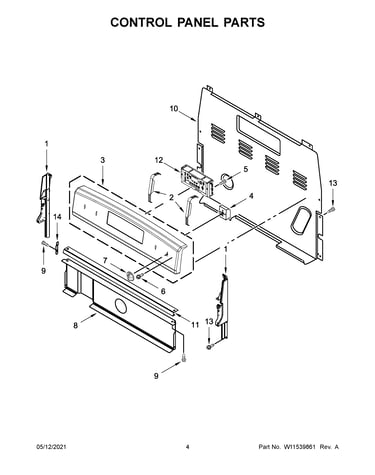 Control panel parts
