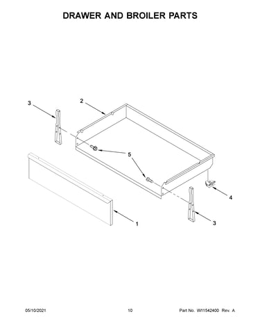 Drawer and broiler parts