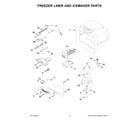 Maytag MFF2258FEZ07 freezer liner and icemaker parts diagram
