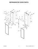 Refrigerator door parts