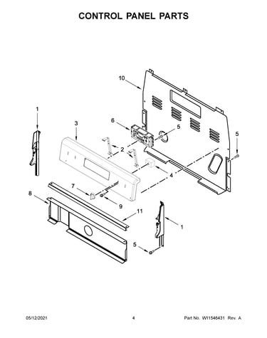 Control panel parts