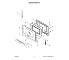 Whirlpool YWFE505W0JZ1 door parts diagram