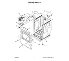 Whirlpool WGD7120HC1 cabinet parts diagram