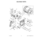 Whirlpool WGD4985EW1 bulkhead parts diagram