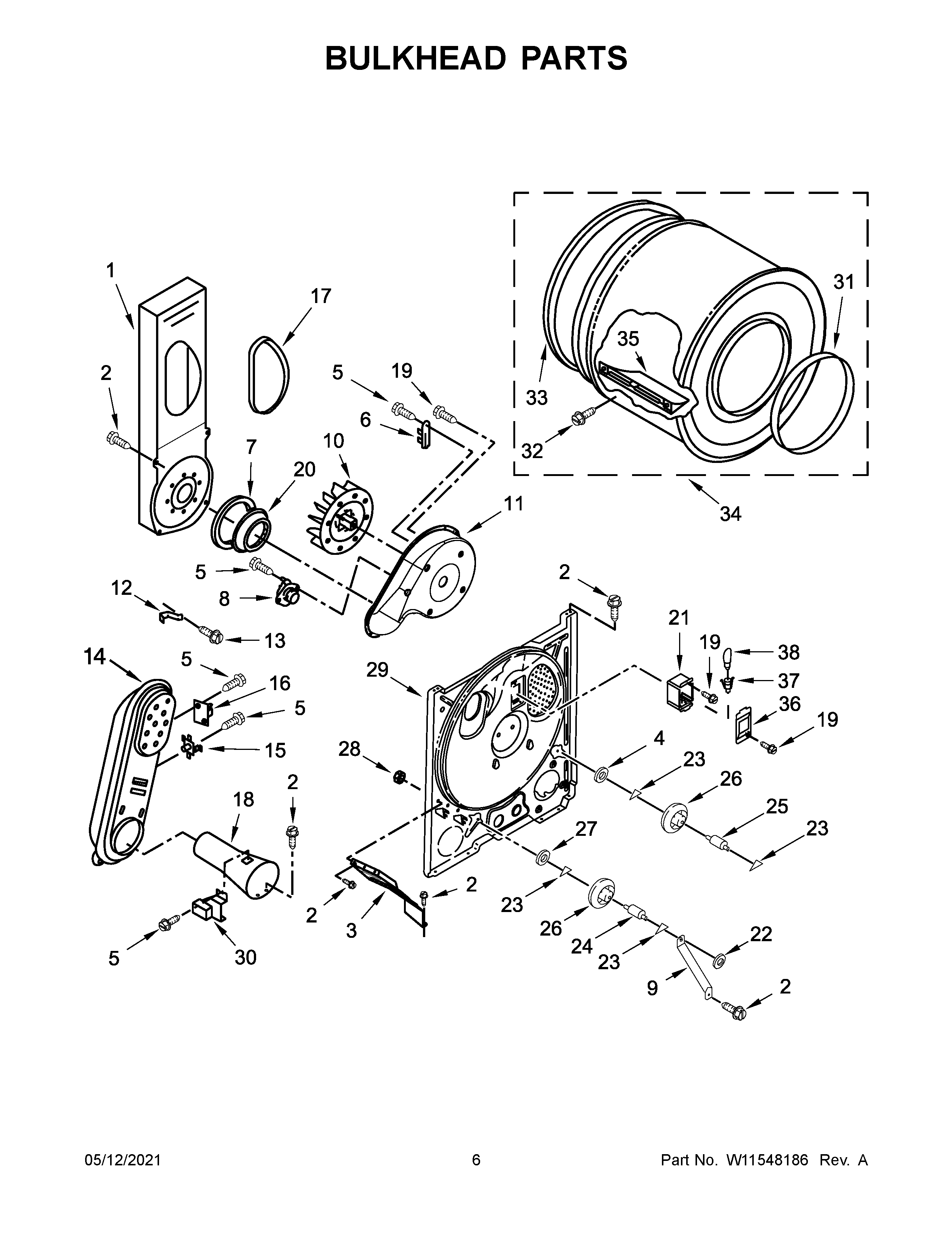 Bulkhead parts