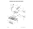 Whirlpool WMH53521HV06 interior and ventilation parts diagram
